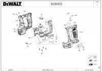 DeWalt DCH072NT-XJ CORDLESS HAMMER Spare Parts
